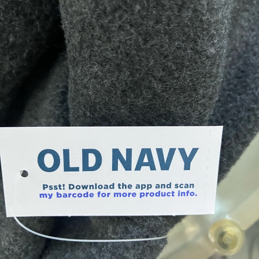 OLD NAVY Women's Charcoal Full-Zip Jacket - Picture 5 of 5